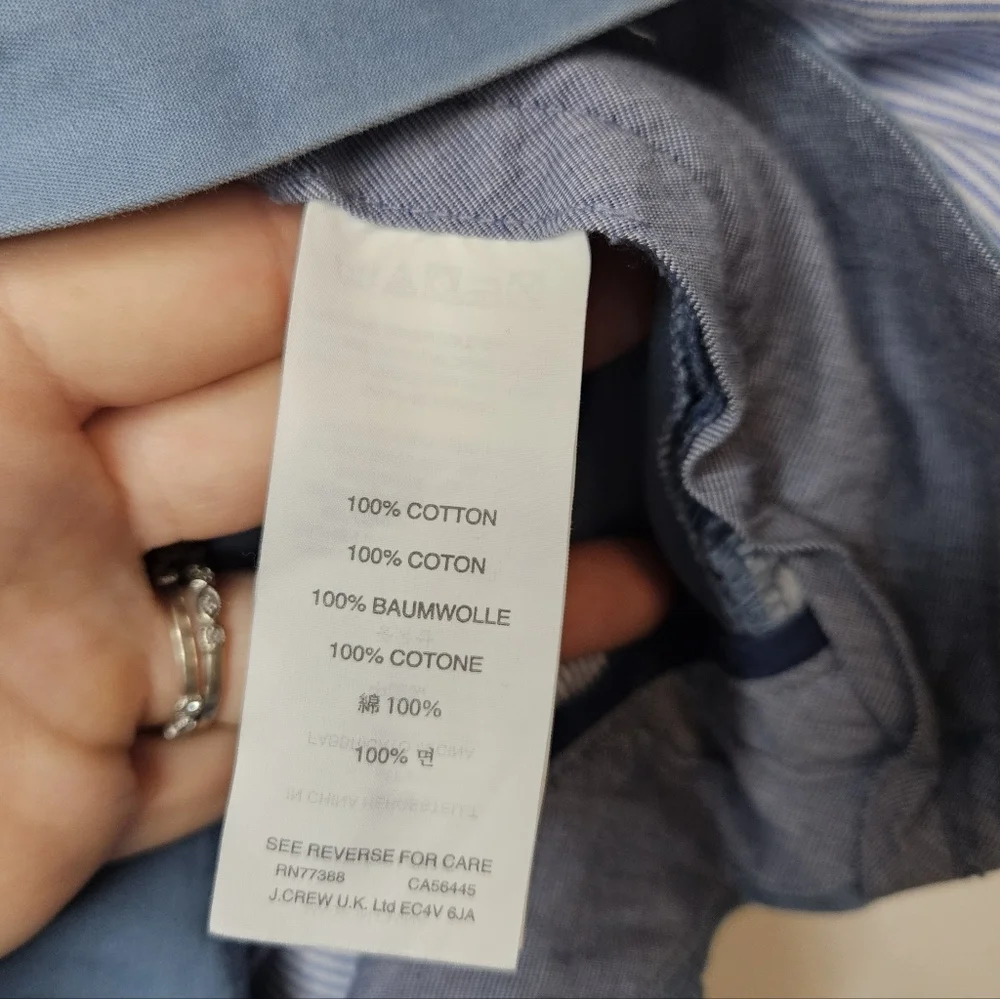 J.Crew Lightweight Straight-fit Khaki Slate Baltic Blue Pants Mens 30x33